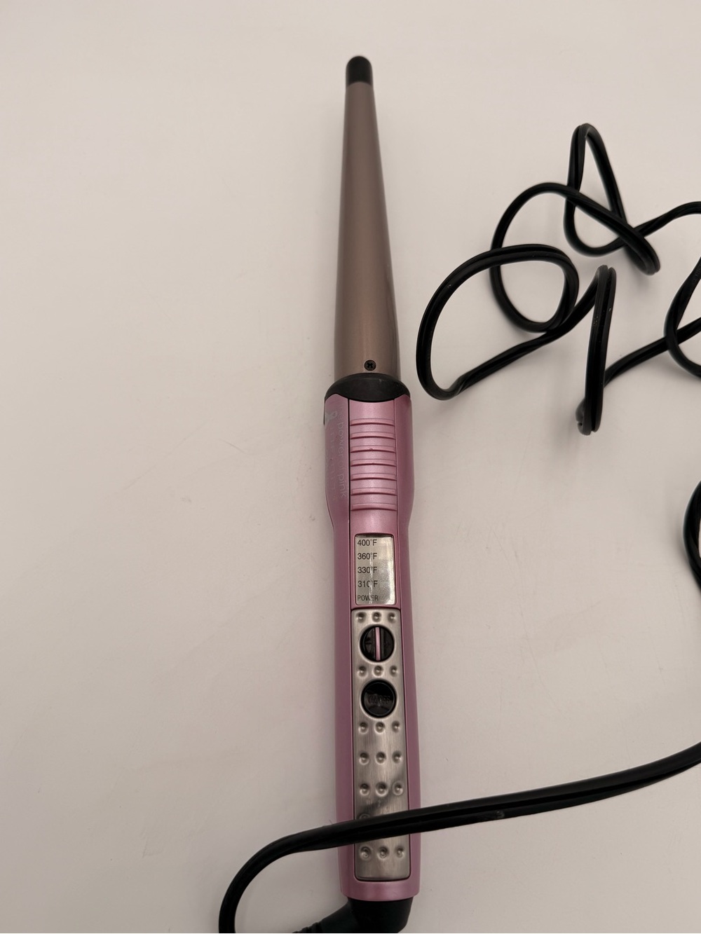 Conair Pink Tapered Curling Wand - Women Hair Styling Pink Breast Cancer